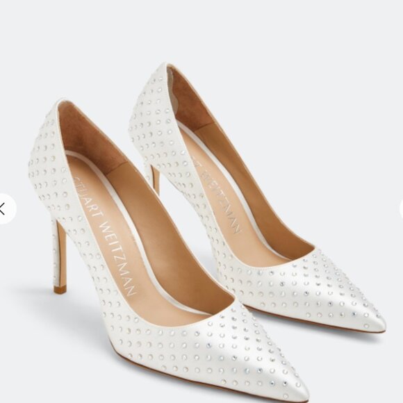 Stuart Weitzman shine diamond heels new no box BRIDAL